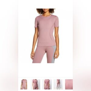 NWT Adidas By Stella McCartney Performance Essential Tee Blush Mauve In XS